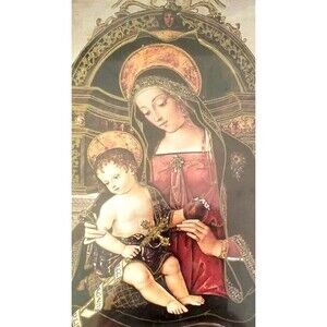 Our Lady of Consolation Virgin  Mary Baby Jesus Madonna and Child Print 7"x5"
